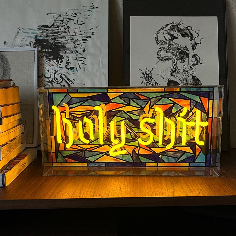 Locomocean 'Holy Shit' Glass Neon Sign
