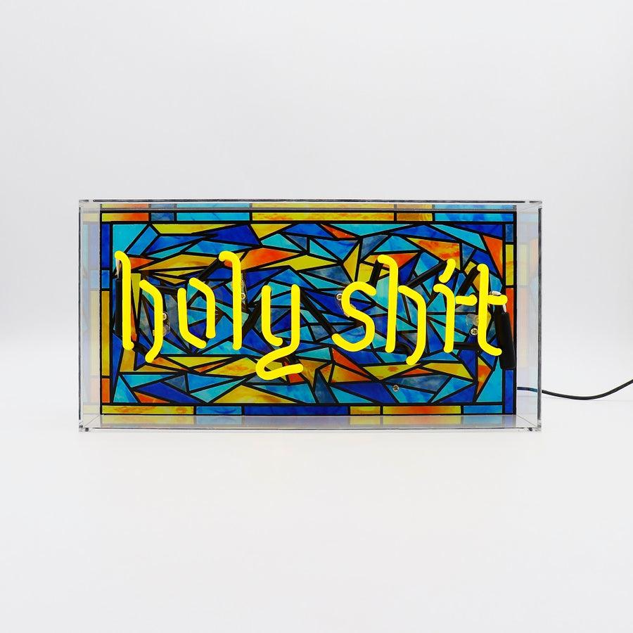 Locomocean 'Holy Shit' Glass Neon Sign