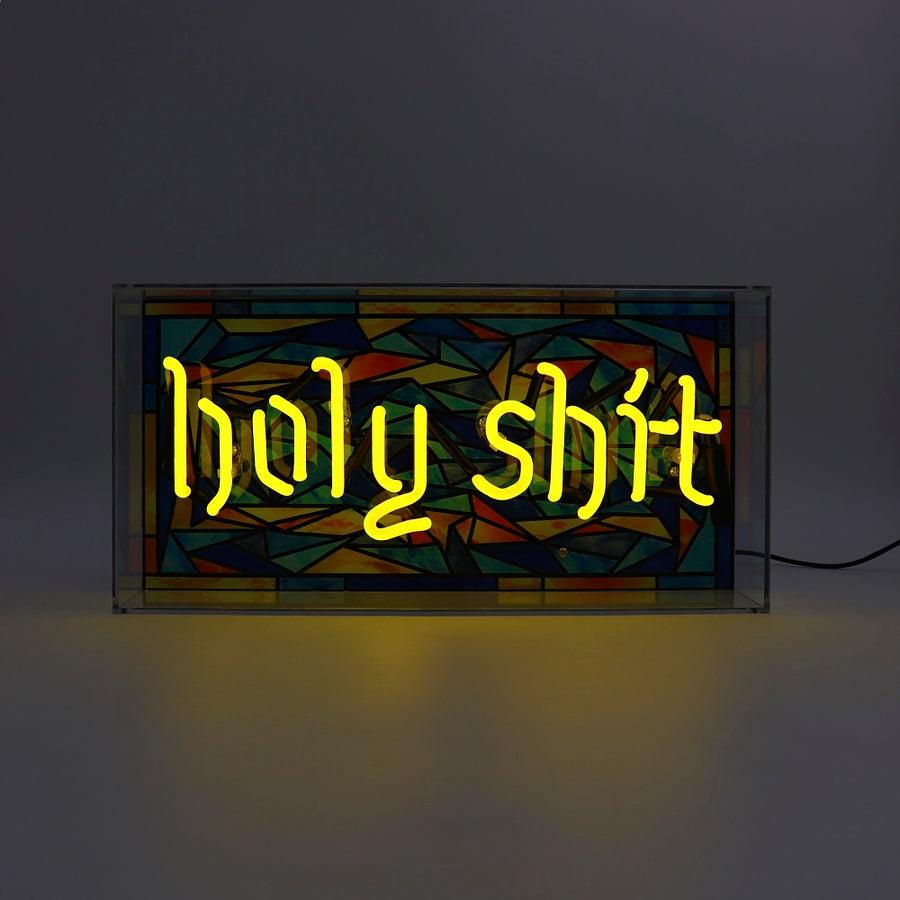 Locomocean 'Holy Shit' Glass Neon Sign
