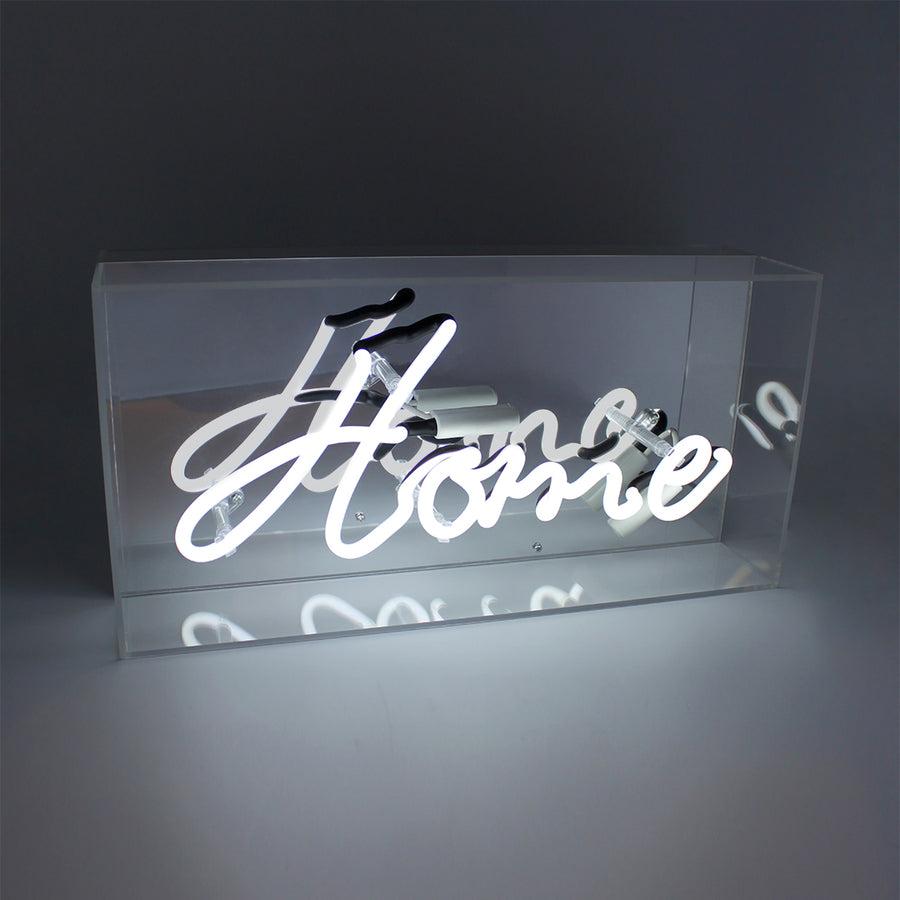 Locomocean 'Home' Glass Neon Sign