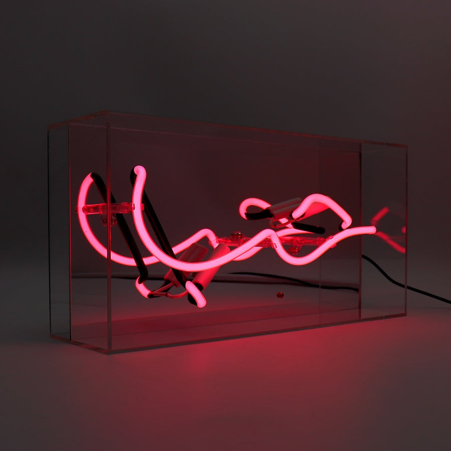 Locomocean 'HUB (Love In Arabic)' Glass Neon Sign