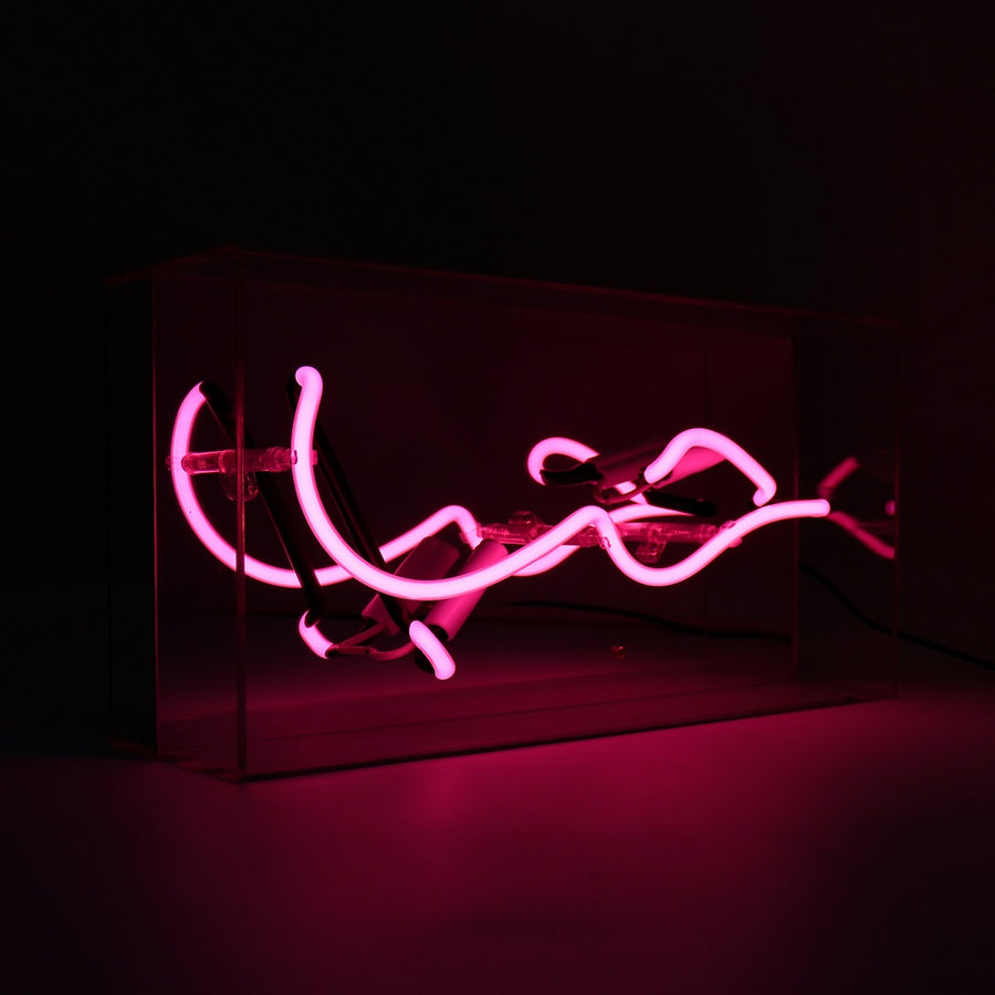 Locomocean 'HUB (Love In Arabic)' Glass Neon Sign