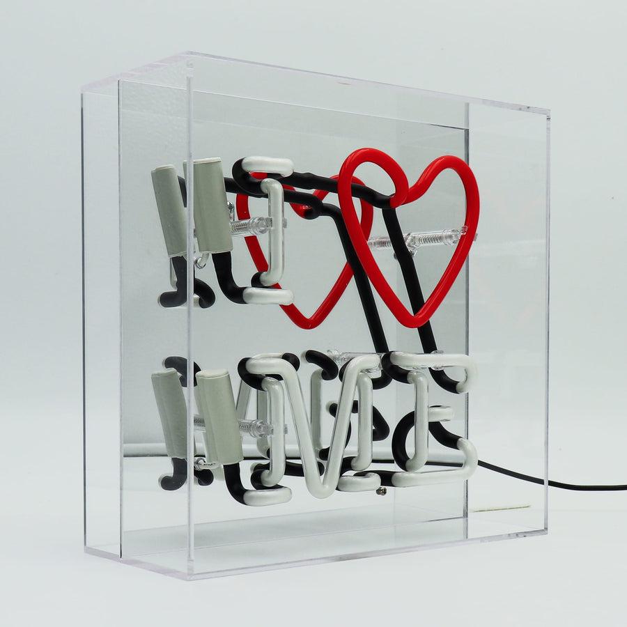 Locomocean 'I Love Me' Glass Neon Sign