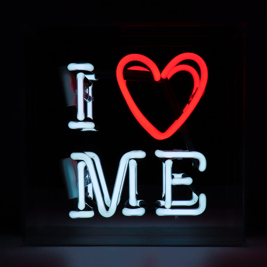 locomocean 'I Love Me' Glass Neon Sign