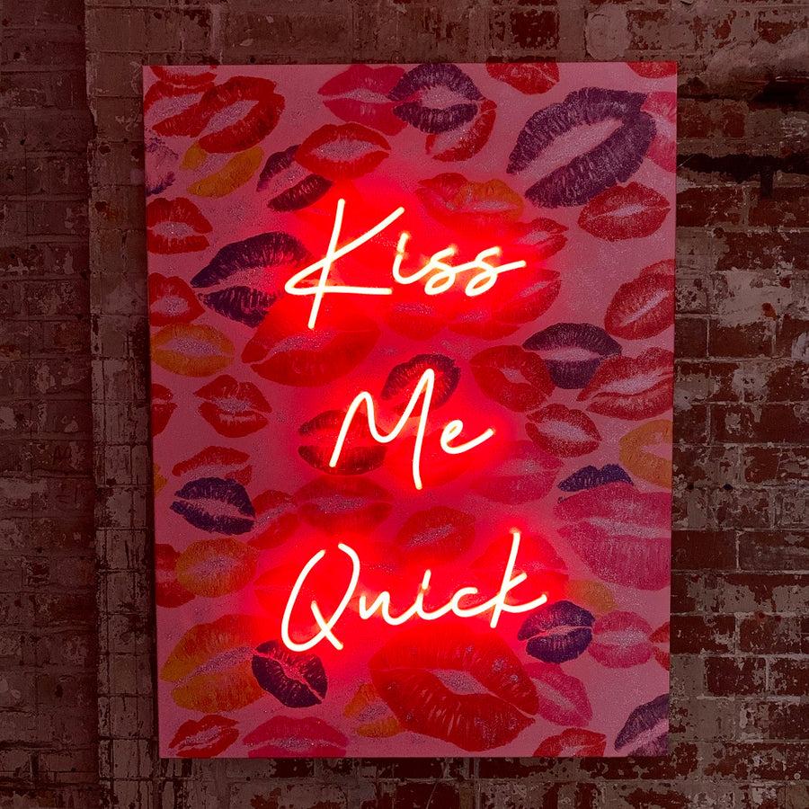 Locomocean 'Kiss Me Quick' Wall Artwork - LED Neon