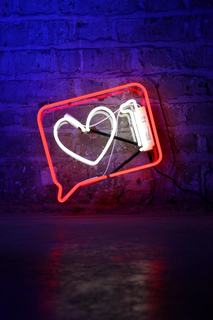 Locomocean 'Like' Glass Neon Wall Sign