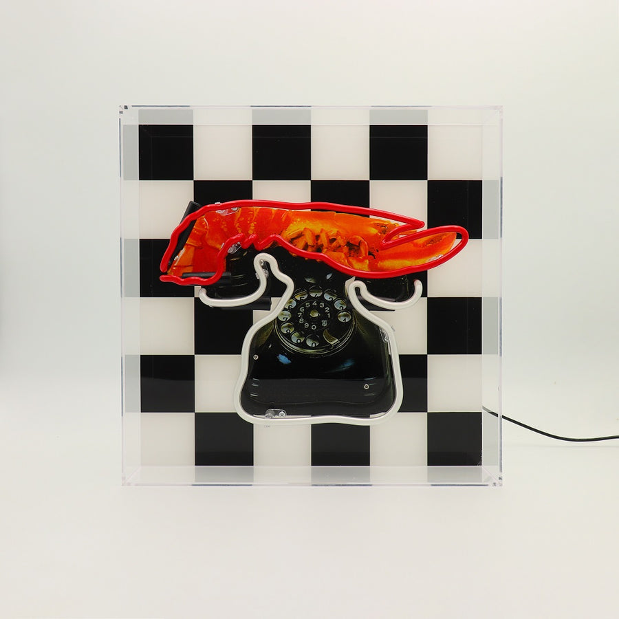 Locomocean 'Lobster Telephone' Glass Neon Box Sign
