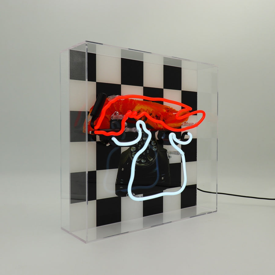 Locomocean 'Lobster Telephone' Glass Neon Box Sign