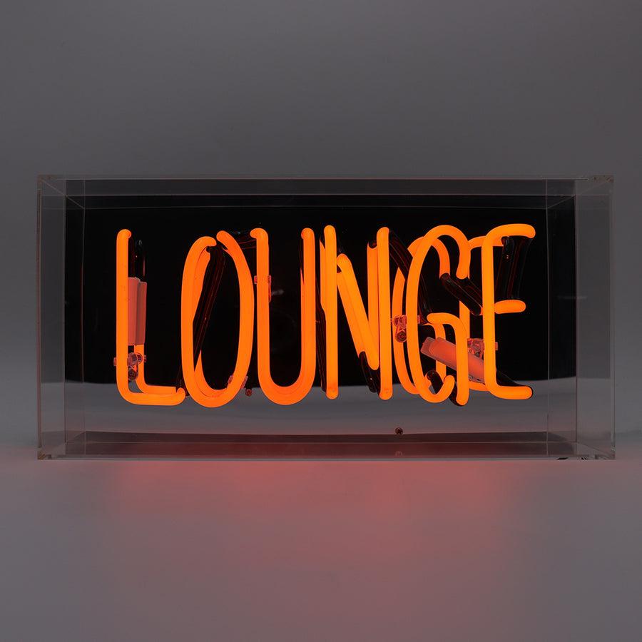 Locomocean 'Lounge' Glass Neon Sign