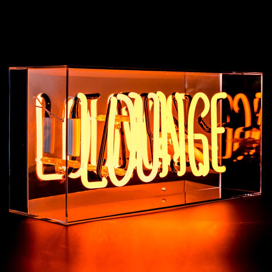 Locomocean 'Lounge' Glass Neon Sign