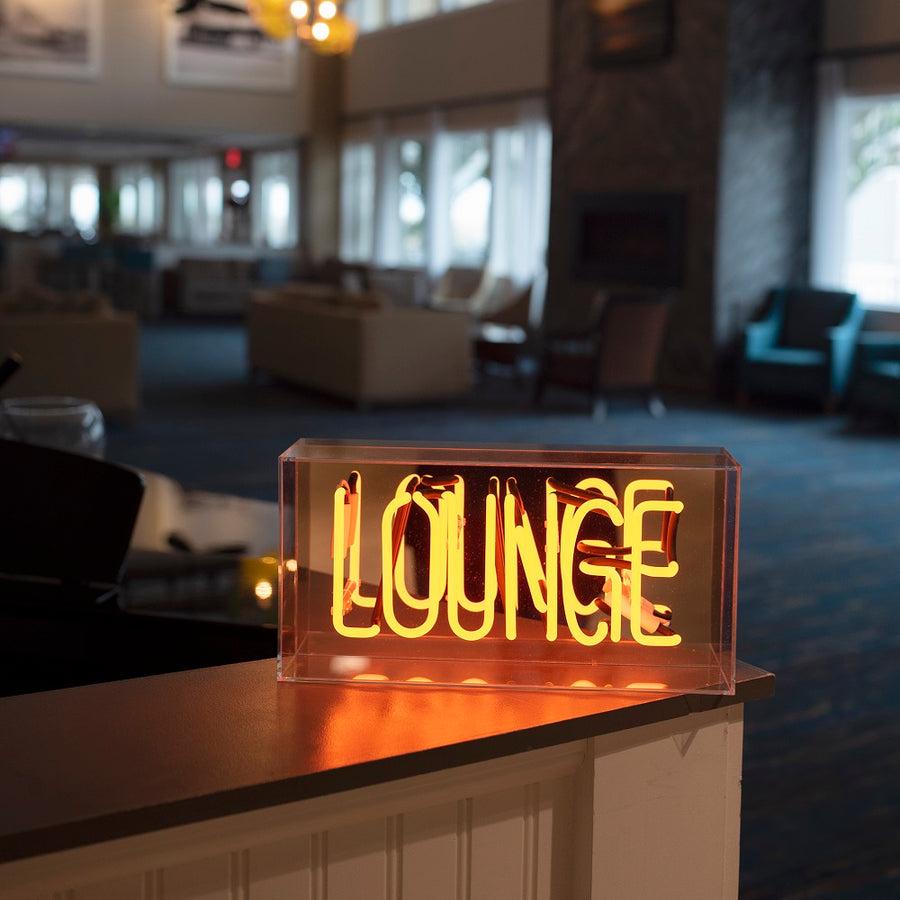 Locomocean 'Lounge' Glass Neon Sign