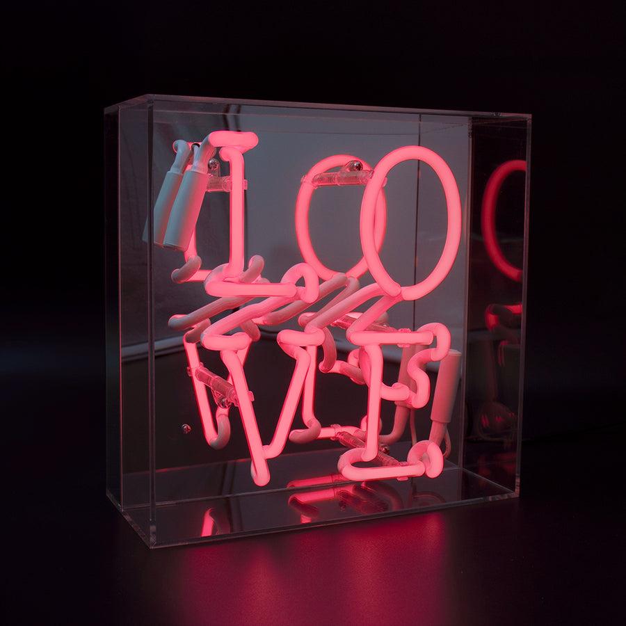 Locomocean 'Love' Glass Neon Sign