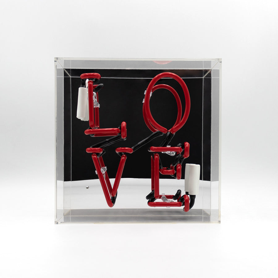 Locomocean 'Love' Glass Neon Sign - Red