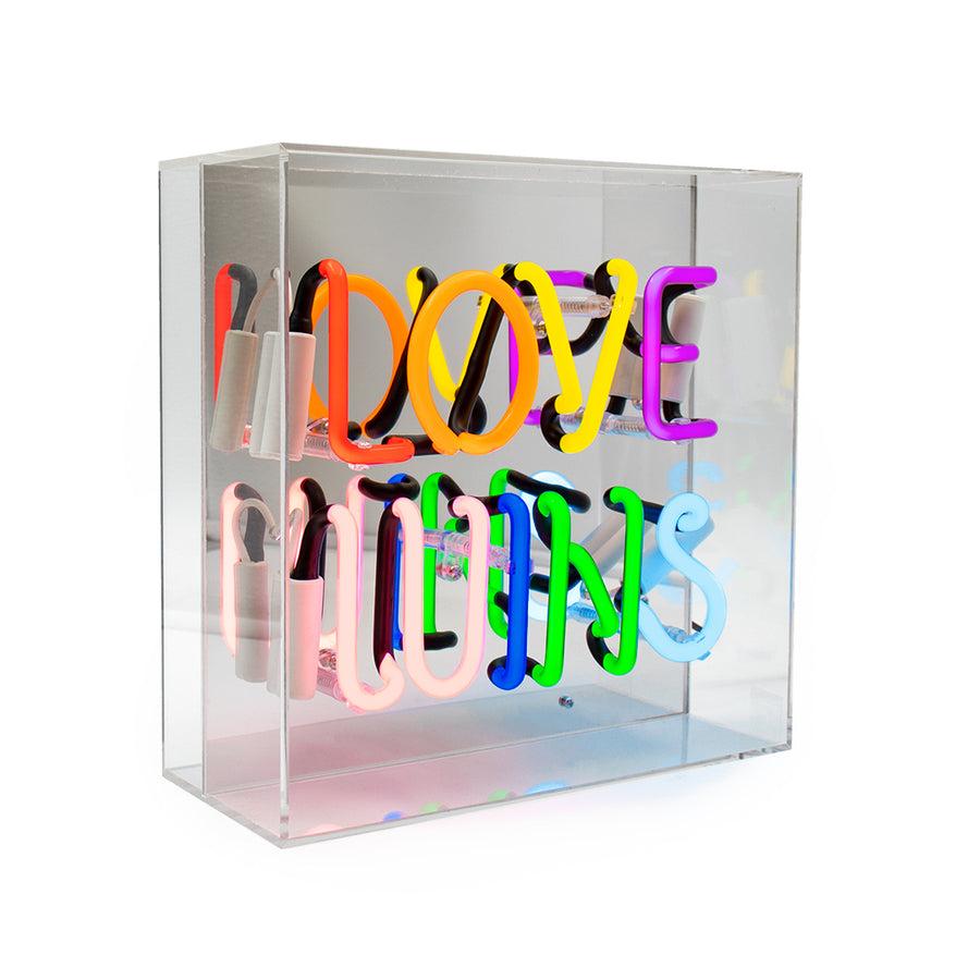 Locomocean 'Love Wins' Glass Neon Sign