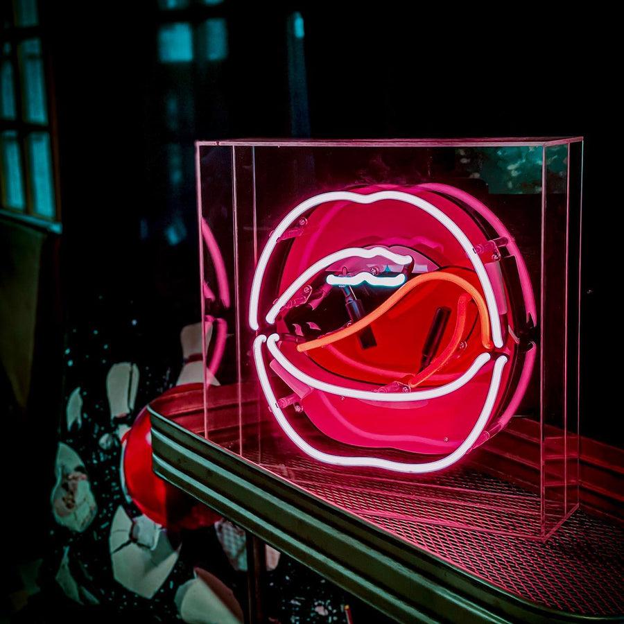 locomocean 'Mouth' with Graphic Glass Neon Sign