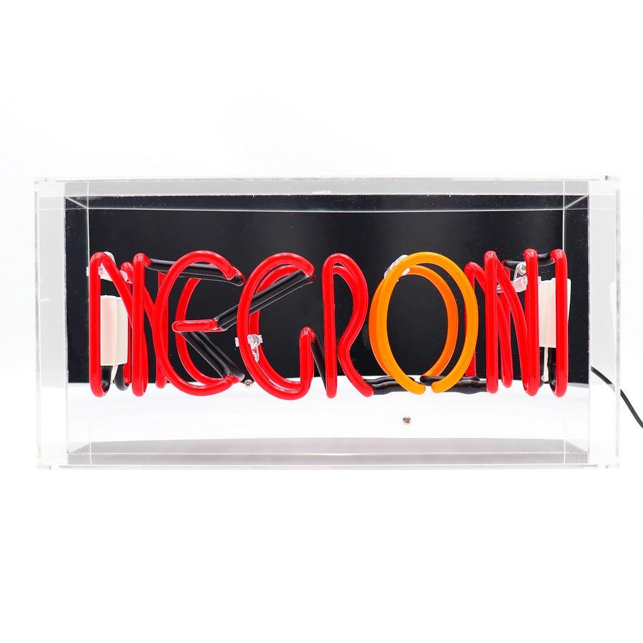 Locomocean 'Negroni' Glass Neon Sign