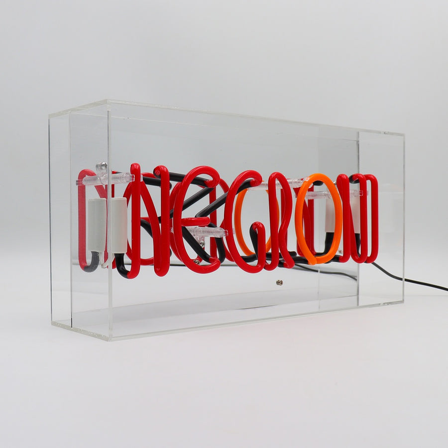 Locomocean 'Negroni' Glass Neon Sign