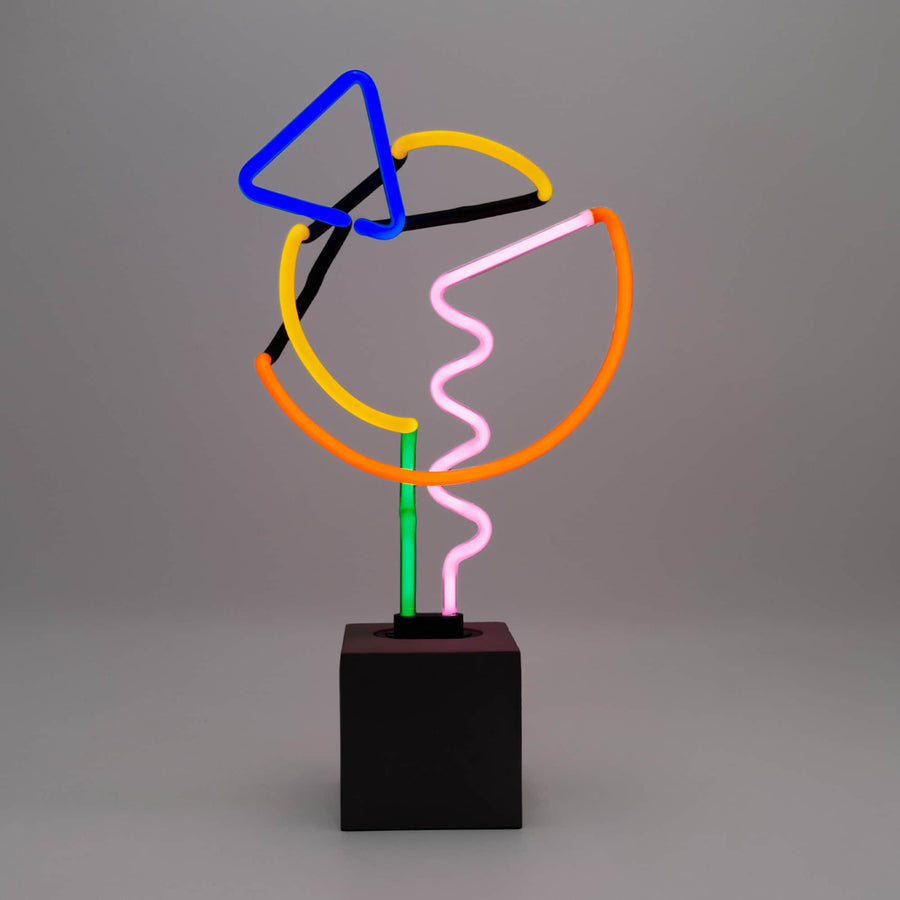 Locomocean Neon 'Art With Blue Triangle' Sign