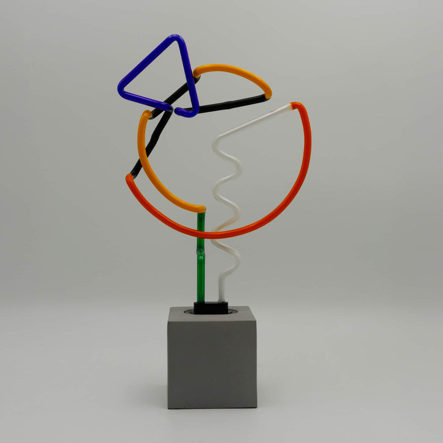 Locomocean Neon 'Art With Blue Triangle' Sign