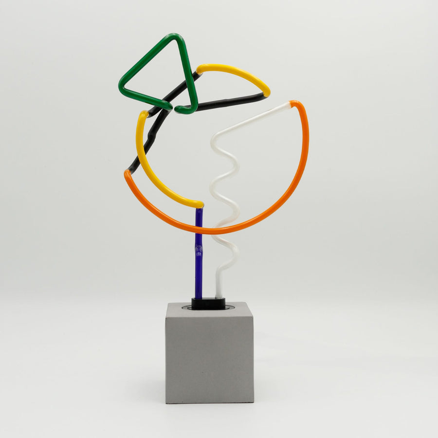 Locomocean Neon 'Art With Green Triangle' Sign