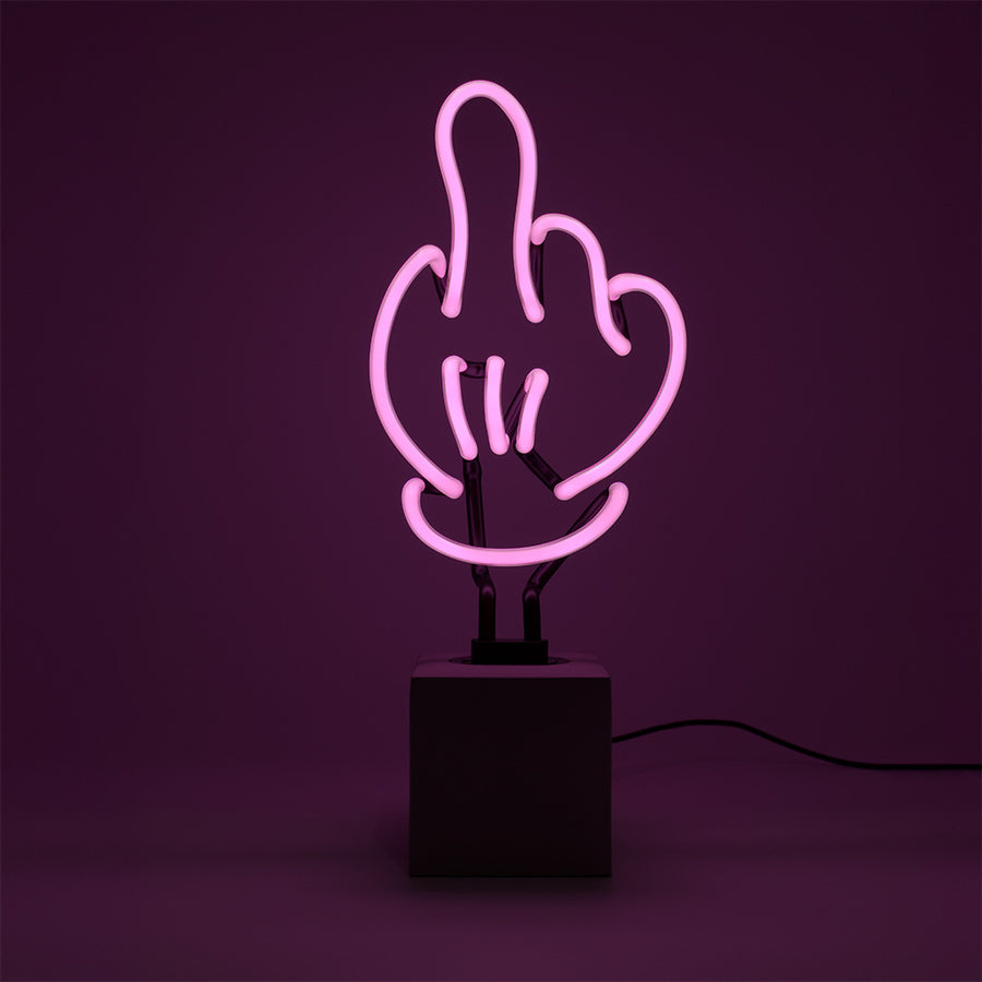 Locomocean Neon 'Middle Finger' Sign