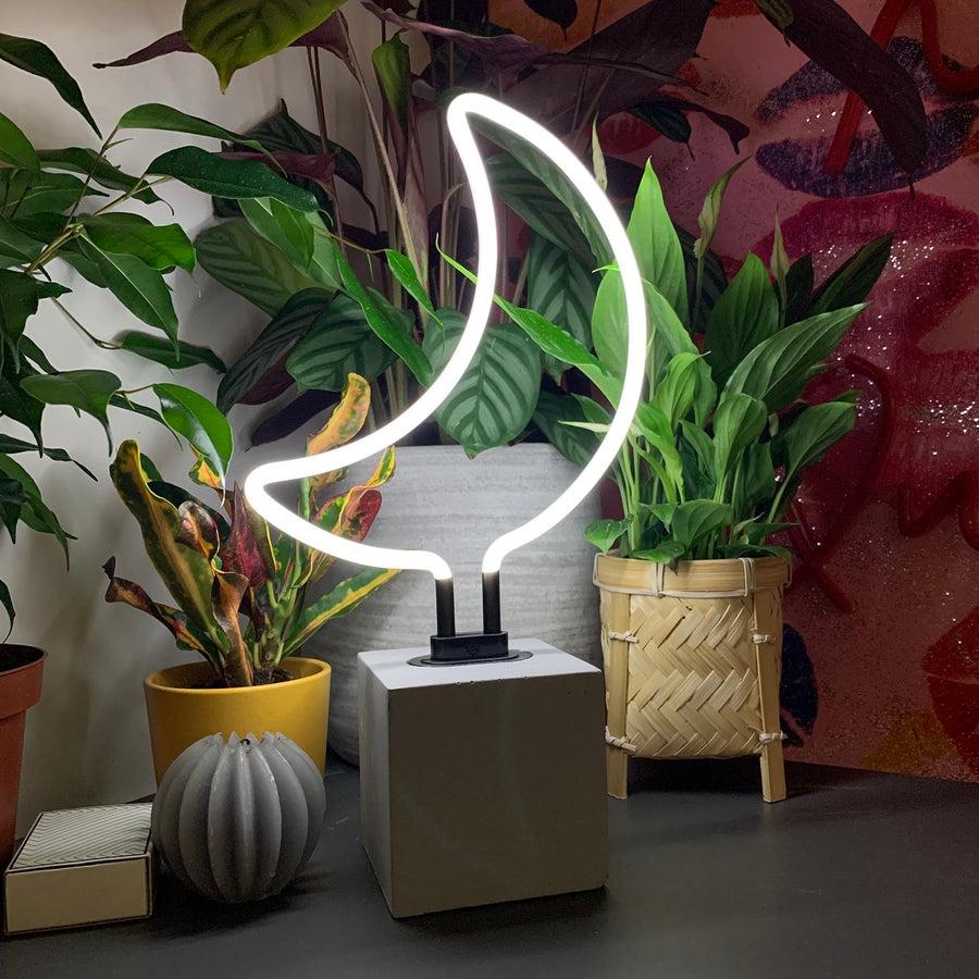 Locomocean Neon 'Moon' Sign