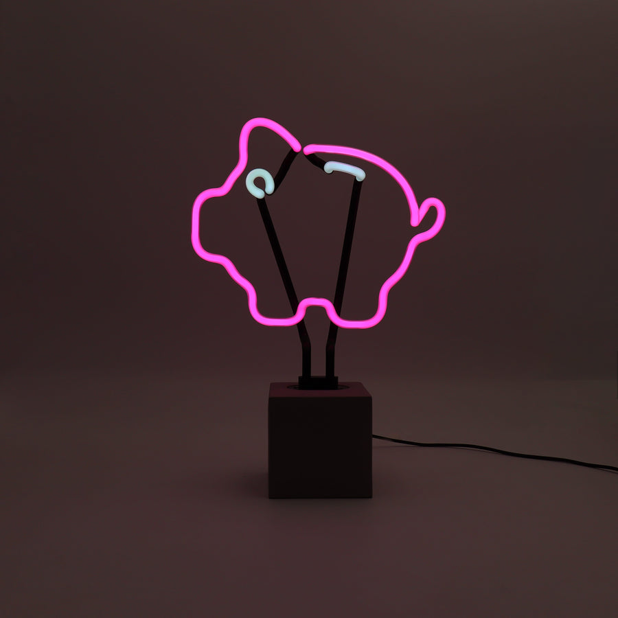Locomocean Neon 'Piggy Bank' Sign