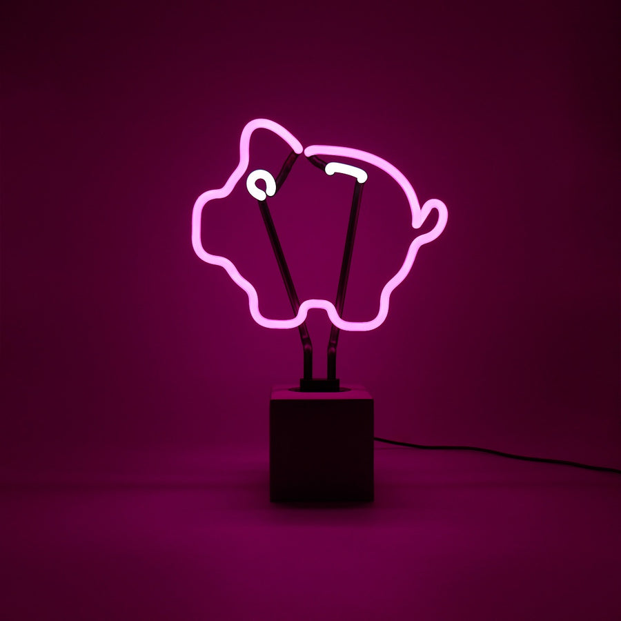 locomocean Neon 'Piggy Bank' Sign