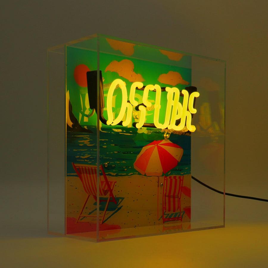Locomocean 'Offline' Glass Neon Box Sign