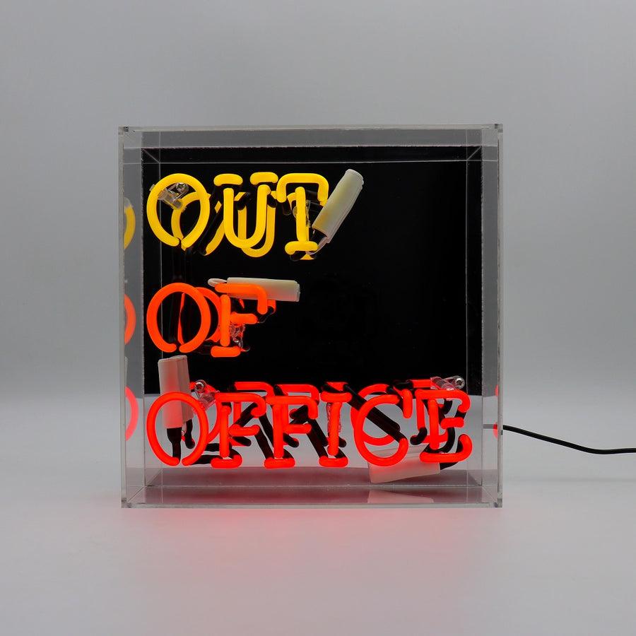 Locomocean 'Out Of Office' Glass Neon Sign