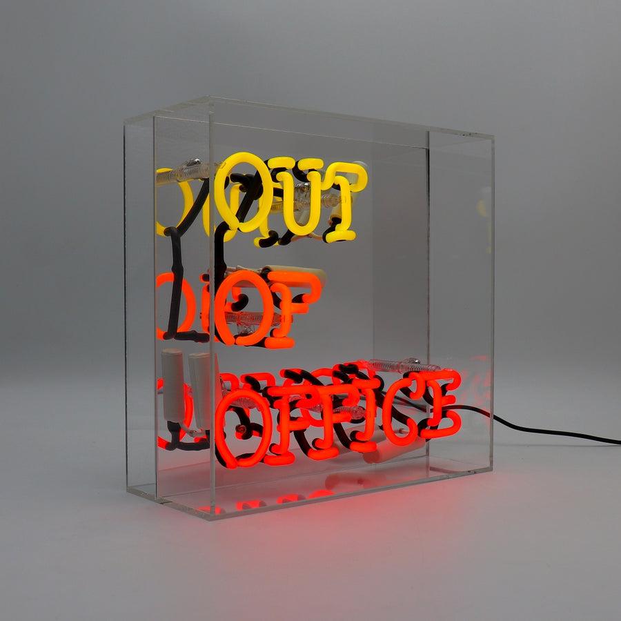 Locomocean 'Out Of Office' Glass Neon Sign