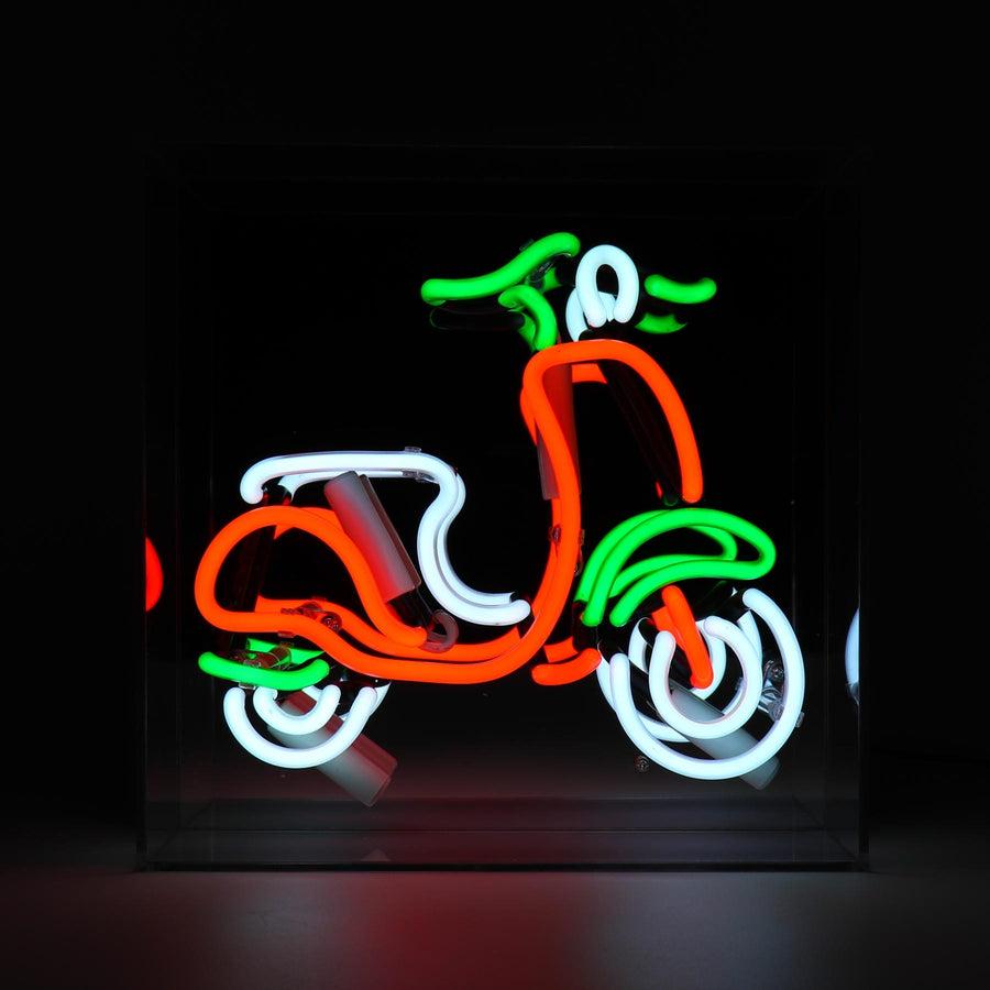 Locomocean 'Scooter' Glass Neon Sign