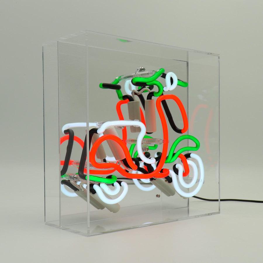 Locomocean 'Scooter' Glass Neon Sign