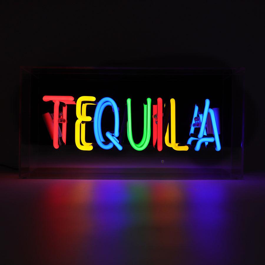 locomocean 'Tequila' Glass Neon Sign