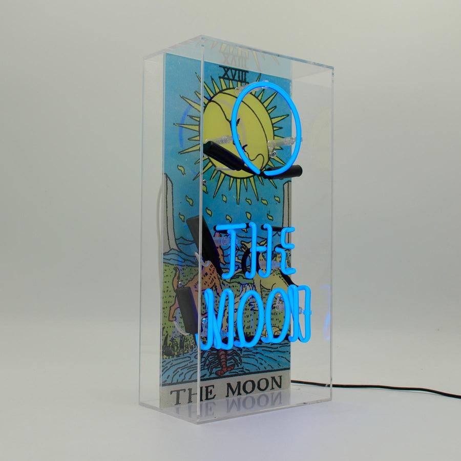 Locomocean 'The Moon' Tarot Glass Neon Box Sign