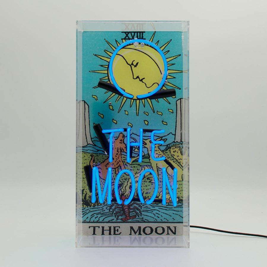 Locomocean 'The Moon' Tarot Glass Neon Box Sign