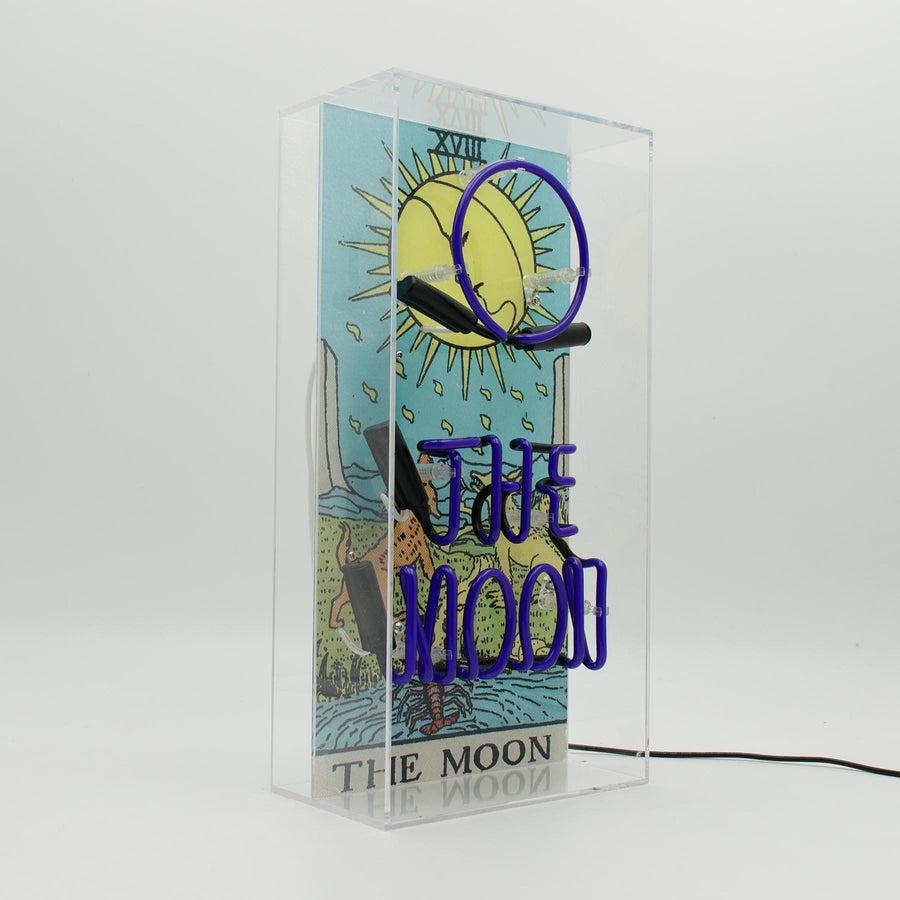 Locomocean 'The Moon' Tarot Glass Neon Box Sign