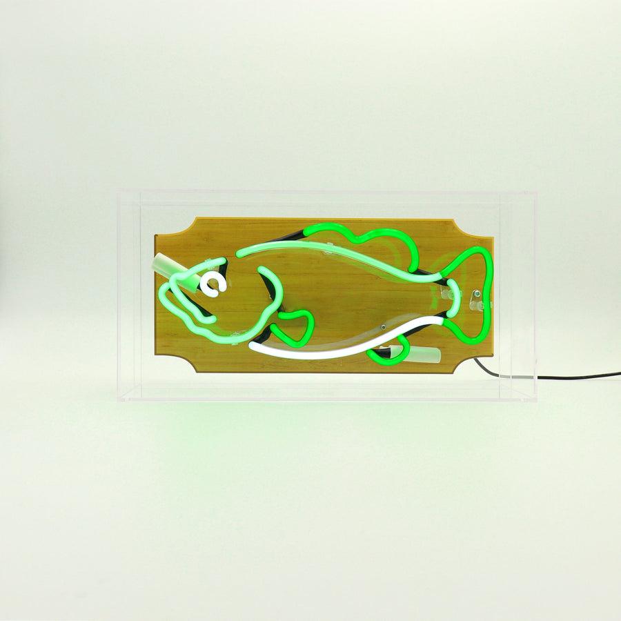 Locomocean 'Trophy Fish' Glass Neon Sign