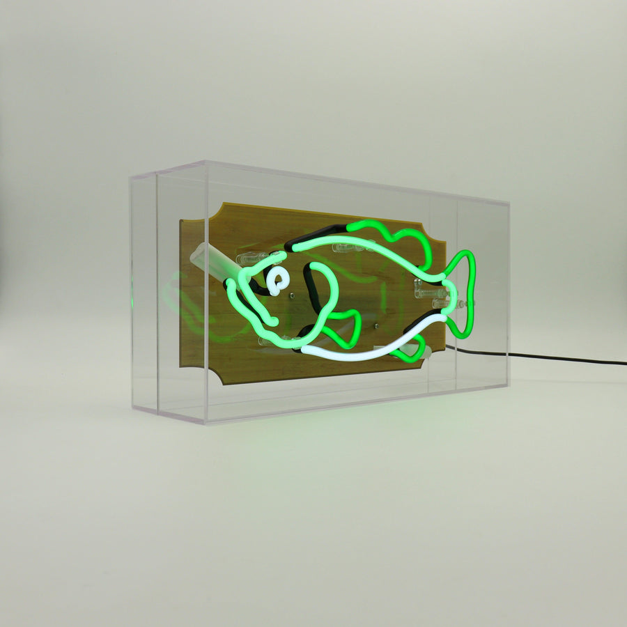 Locomocean 'Trophy Fish' Glass Neon Sign