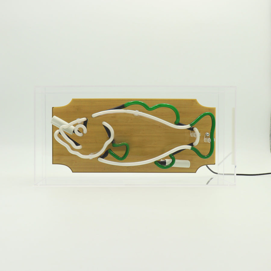 Locomocean 'Trophy Fish' Glass Neon Sign