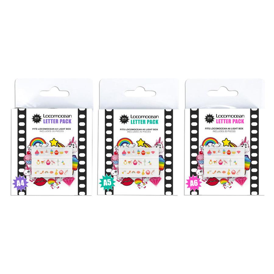 Locomocean Unicorn & Cupcake Letter Pack
