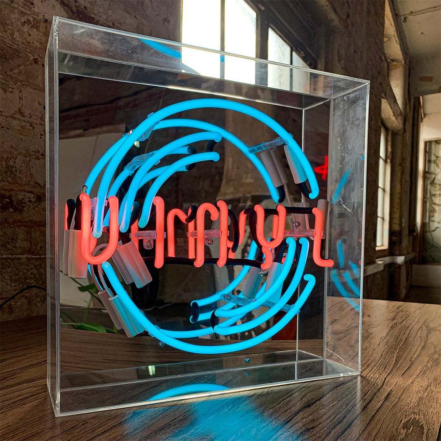 Locomocean 'Vinyl' Large Glass Neon Sign