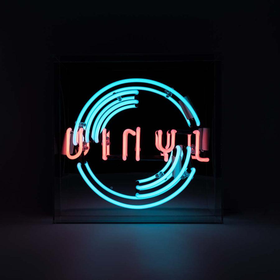 Locomocean 'Vinyl' Large Glass Neon Sign