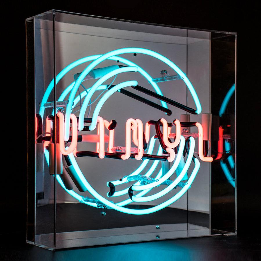 Locomocean 'Vinyl' Large Glass Neon Sign