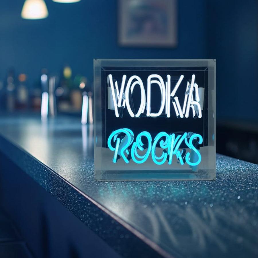 locomocean 'Vodka Rocks' Glass neon Sign