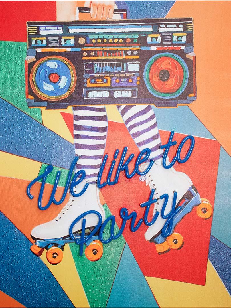 Locomocean 'We Like To Party' Wall Artwork - LED Neon