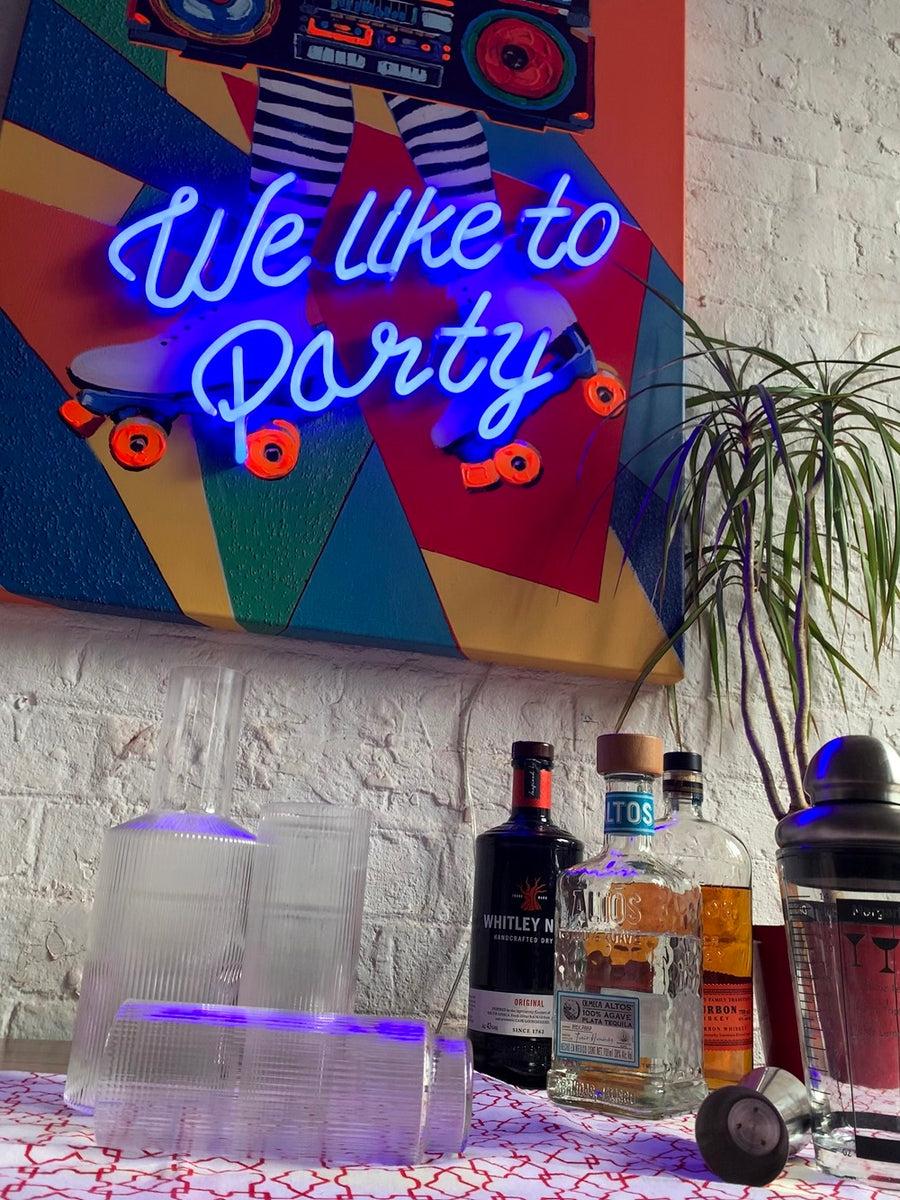 Locomocean 'We Like To Party' Wall Artwork - LED Neon