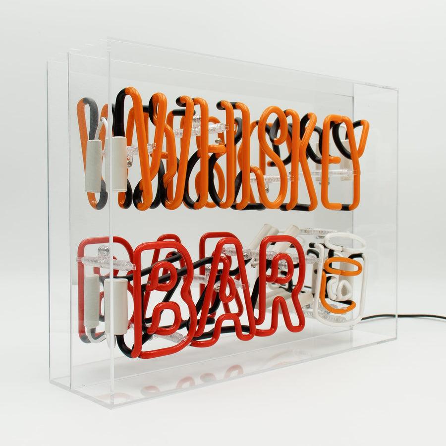 Locomocean 'Whiskey Bar' Glass Neon Sign