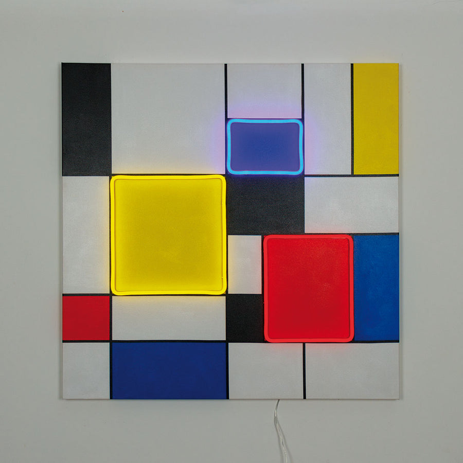 locomocean 'Mondrian' Inspired - Wall Painting (LED Neon)