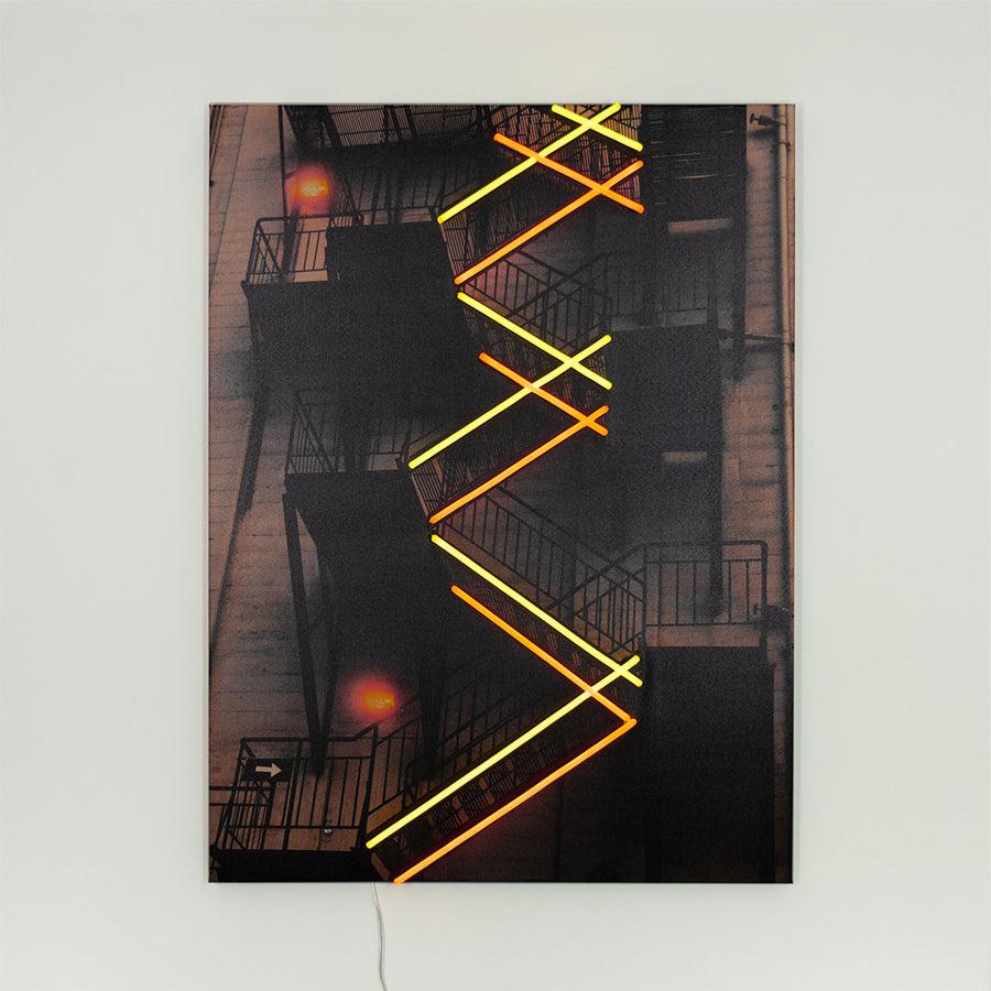 Locomocean New York Staircase - Wall Painting (LED Neon)